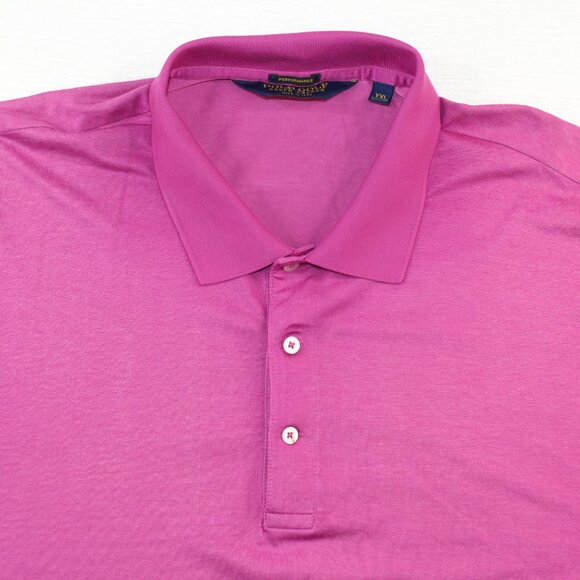 Ralph Lauren Mens 2XL Polo Golf Performance Solid Purple Polo Shirt - Picture 4 of 8
